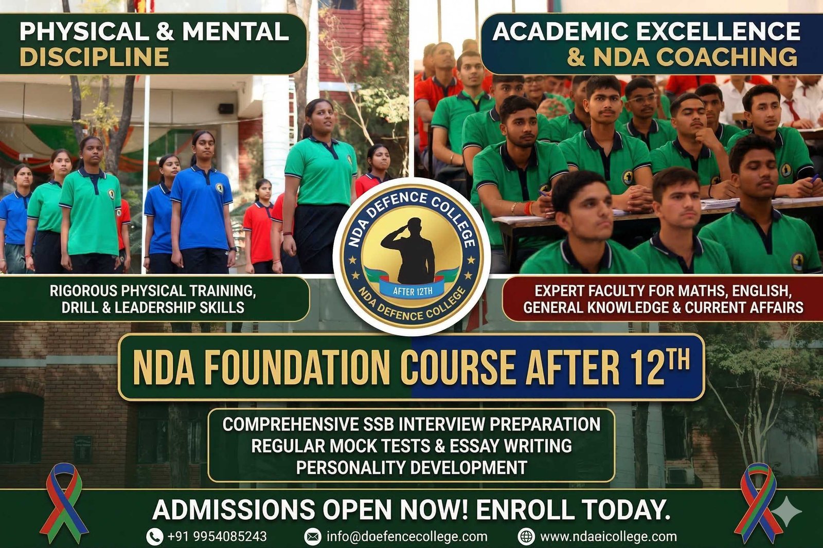 Cadet Physical Agility & Endurance Drills on Campus Training Grounds