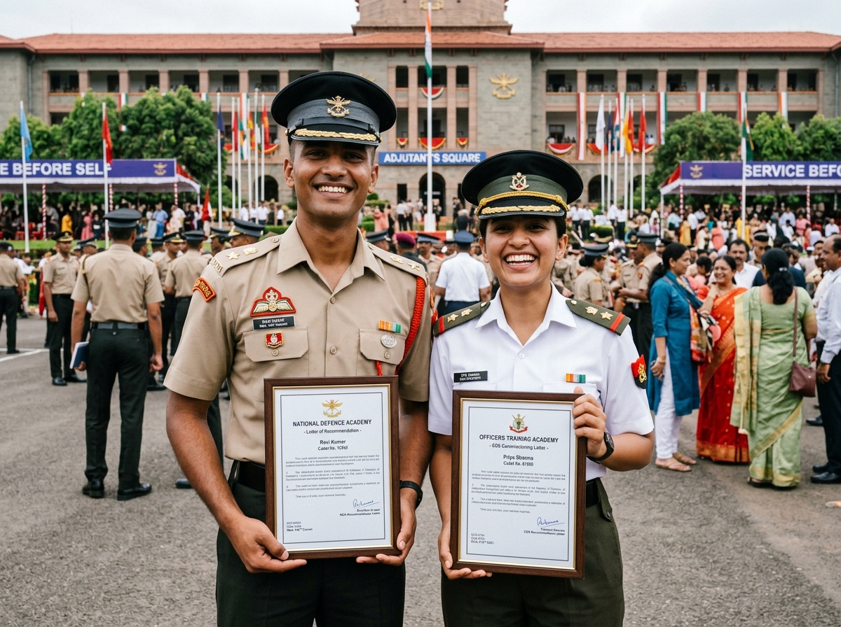 Recommendation Letter Celebrations & Qualified Cadets Joining Armed Forces